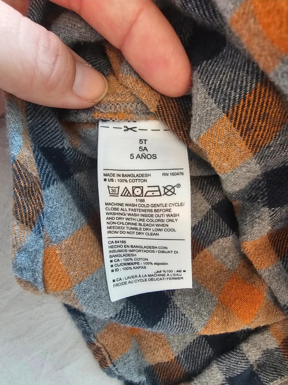 Old Navy classic plaid